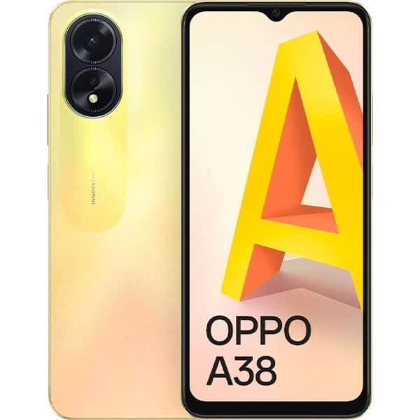 OPPO A38 (Glowing Black, 4GB RAM, 128GB Storage) | 5000 mAh Battery and