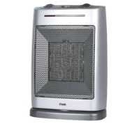 Mika MH201 Ceramic Heater, Silver with Grey Knobs