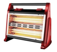 Mika MH103 Quartz Heater, Black and Red (MH301)