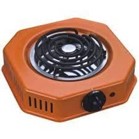 Ramtons RM/337 Single Spiral Plate Cooker, Orange