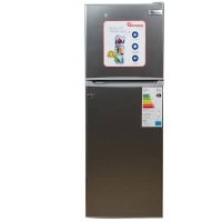 Ramtons RF/177 2-Door Direct Cool Fridge, Titan Steel