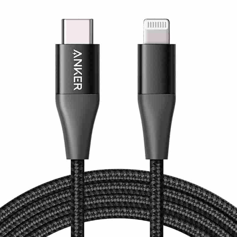 Anker 322 USB C To Lightning 3ft Braided Cable - Image 3