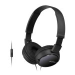 Sony MDR-ZX110AP Headphones with Mic, Black