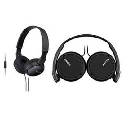 Sony MDR-ZX110AP Headphones with Mic, Black - Image 4