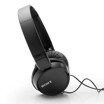 Sony MDR-ZX110AP Headphones with Mic, Black - Image 2