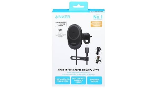 Anker MagGo Wireless Charger With Car Adapter - Image 3